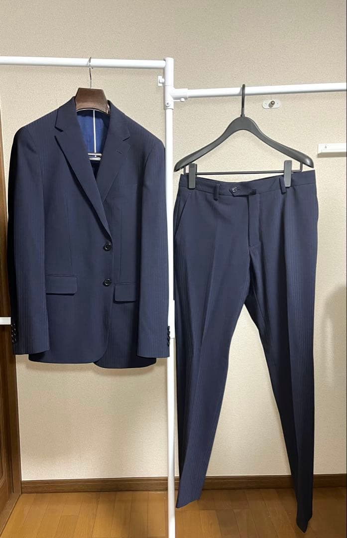 メンズ ネイビー スーツ セット YA6サイズ 洋服の青山