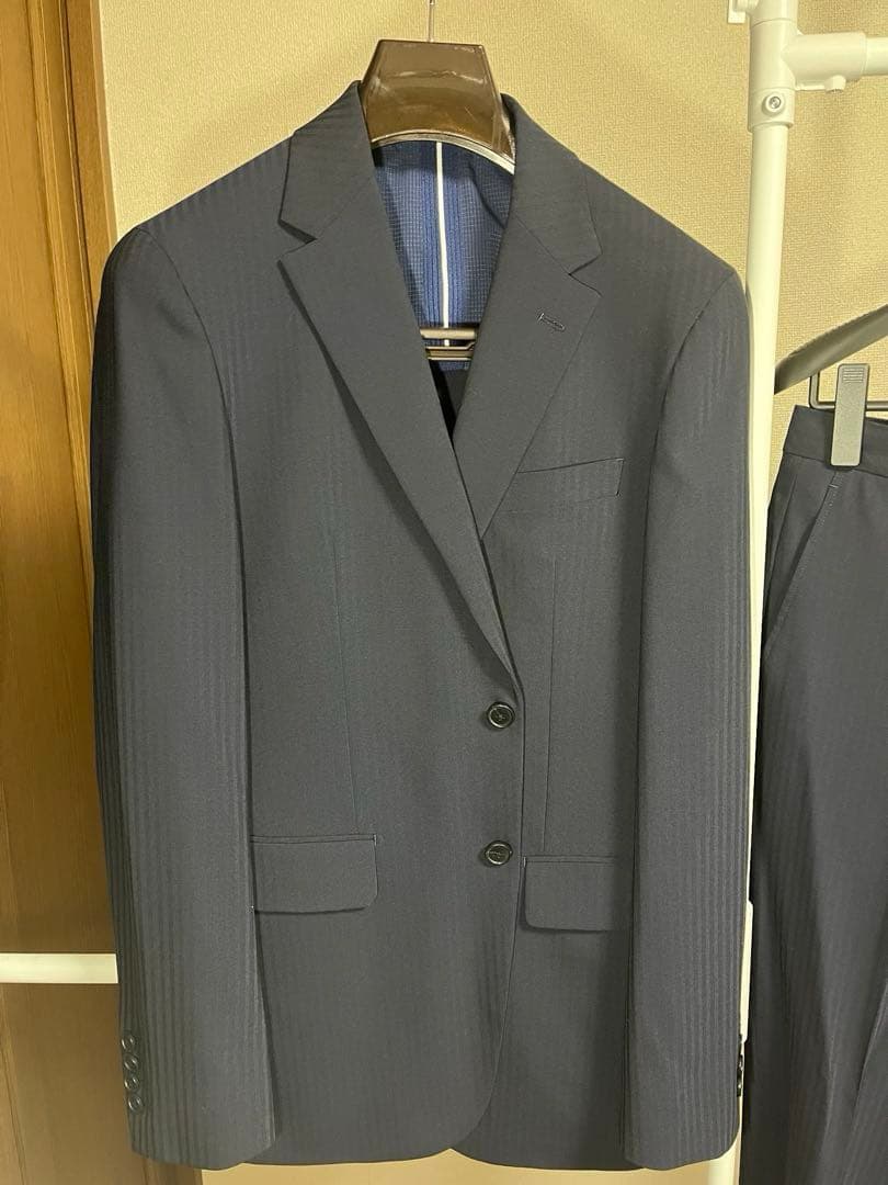 メンズ ネイビー スーツ セット YA6サイズ 洋服の青山