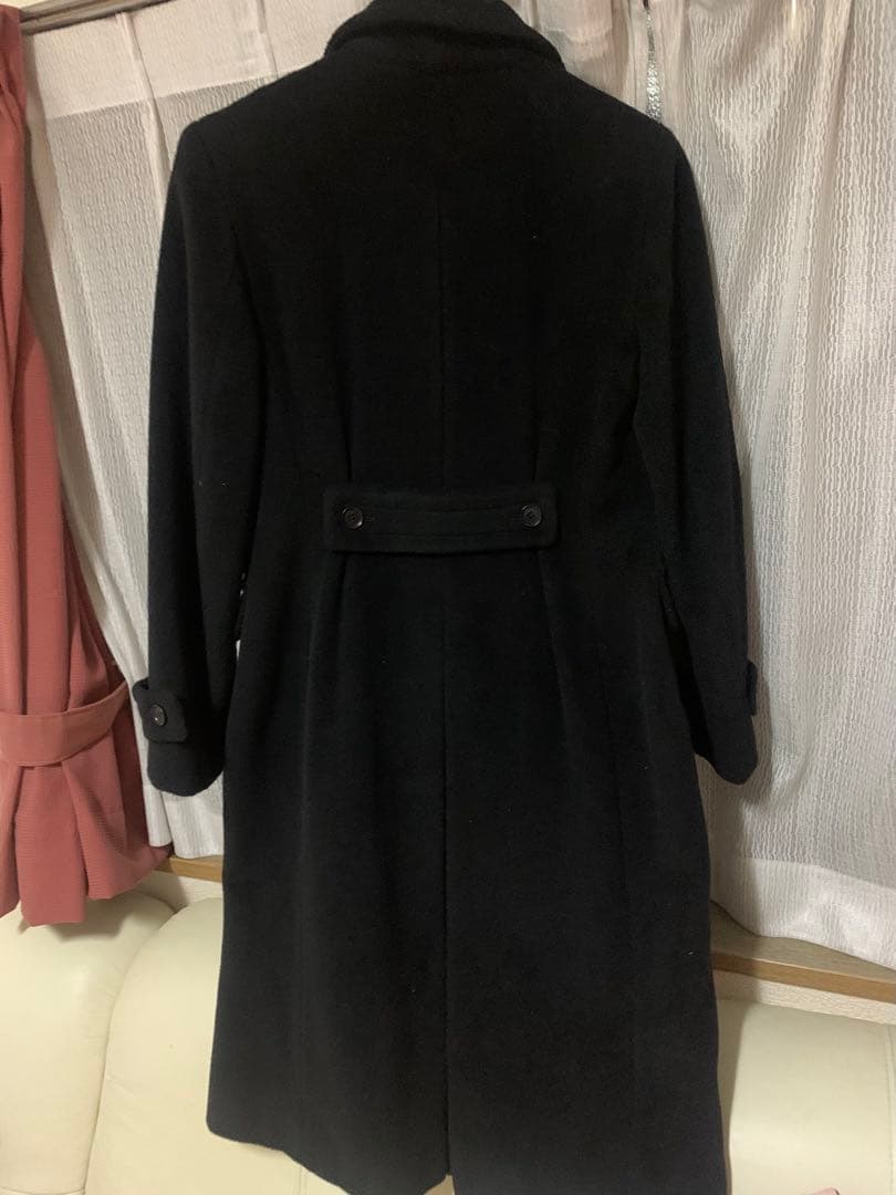 【お値段交渉可能　最終引越しの為値下げ】MaxMara ブラックウールコート
