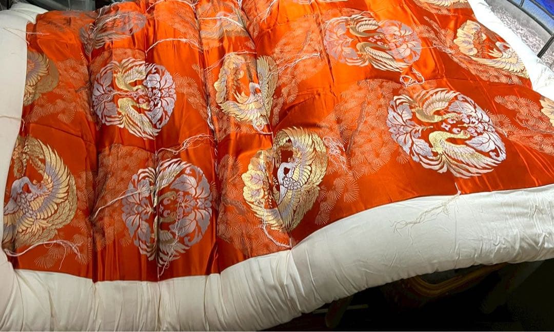 婚礼布団 昭和レトロ 当時物 インテリア 鶴