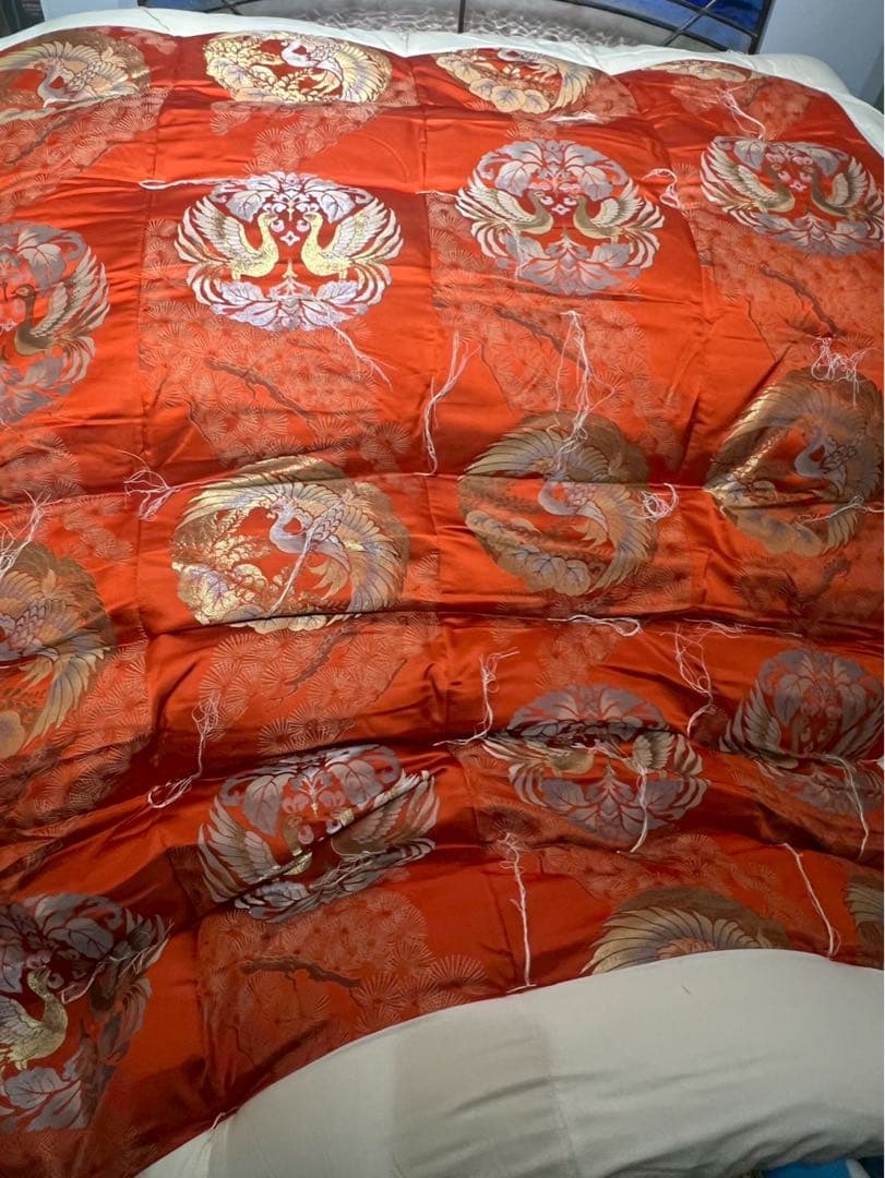 婚礼布団 昭和レトロ 当時物 インテリア 鶴