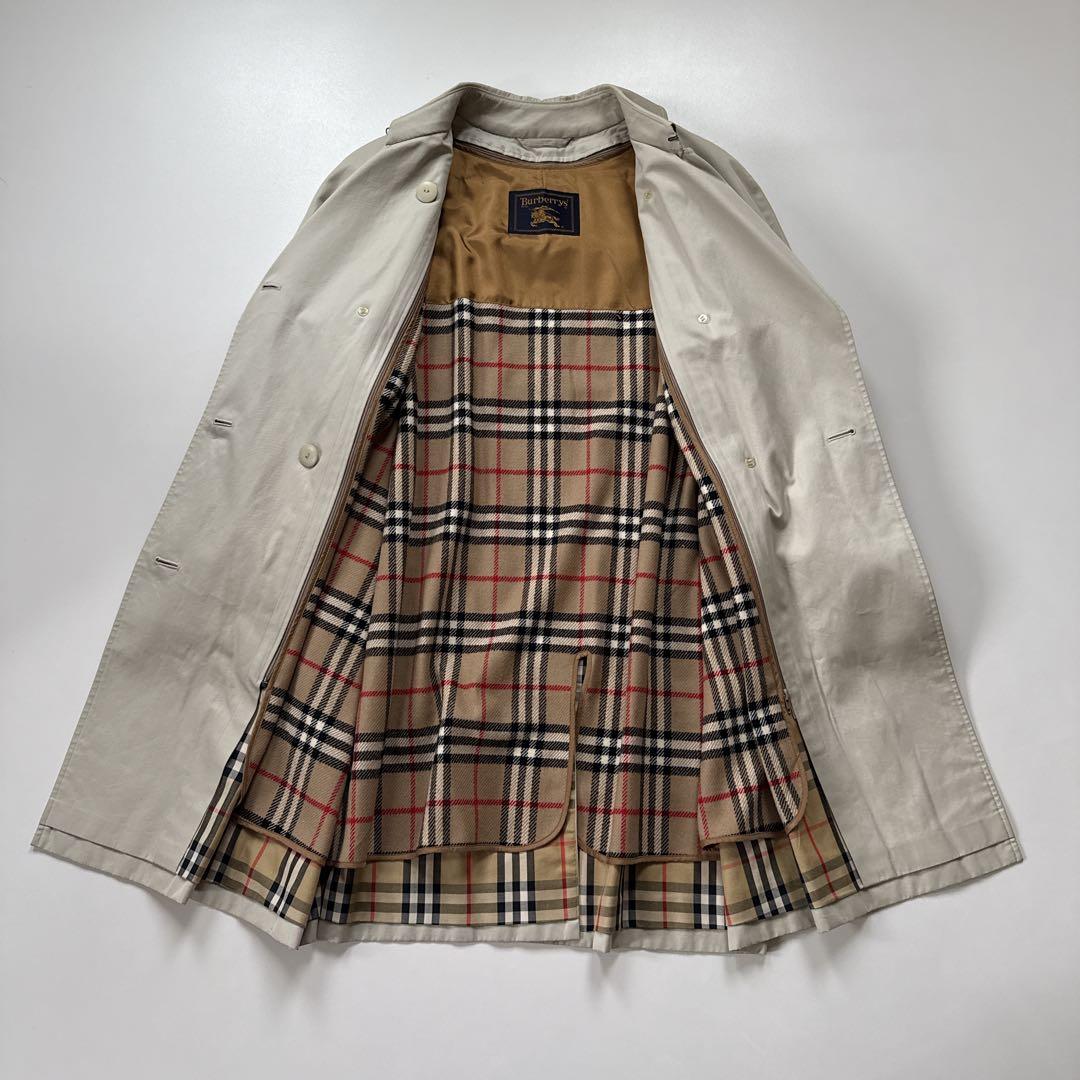 バーバリー トレンチコート ロング丈 ライナー付 ライトベージュ ベルト付き