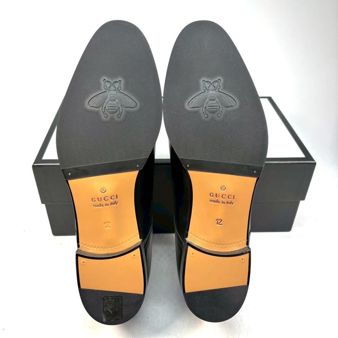 GUCCI グッチ　ビジネスシューズ　革靴　レザー　12 ヒールロゴ