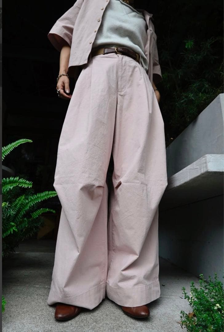 map.／PIPING COTTON TAC PANTS