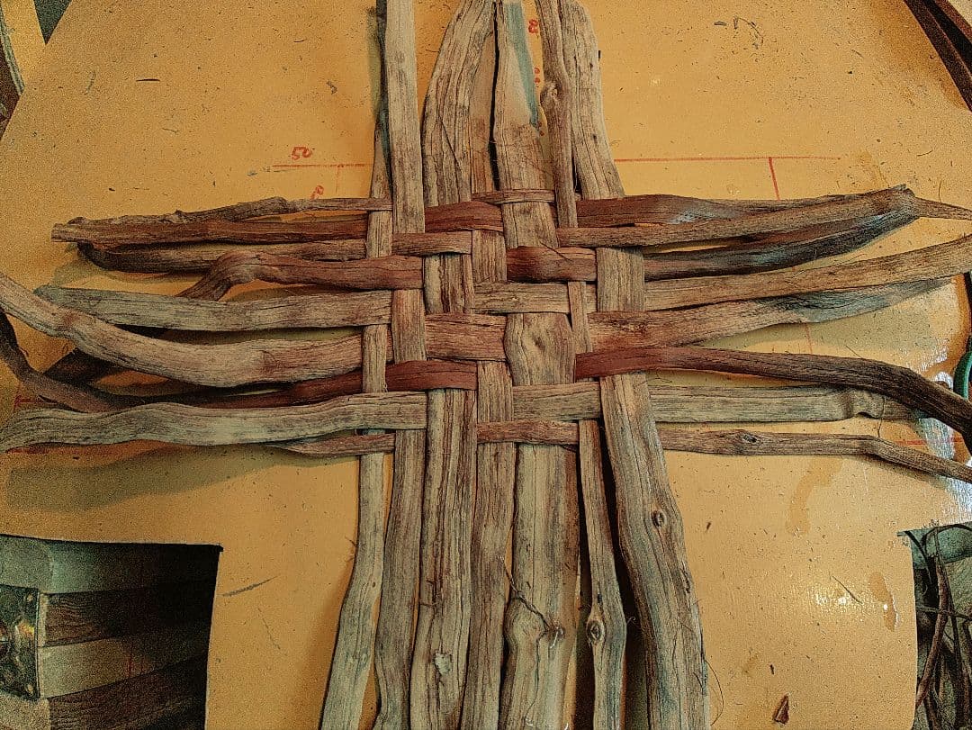 an。信州安曇野の山葡萄かごバック。里山手仕事。