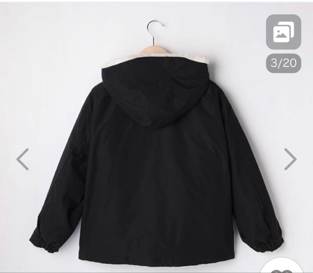 ポンポネットジュニア　長袖ボアライナーつき3WAYマウンテンパーカ160