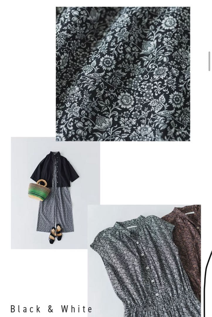 北欧暮らしの道具店　花柄オールインワン