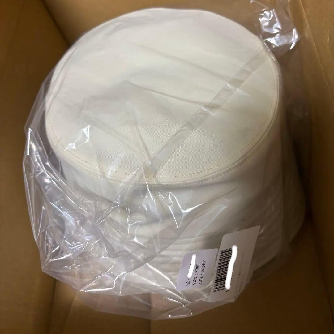 【24時間以内発送❗️】しいちゃん　遮光バケットハット　ホワイト　バケハ