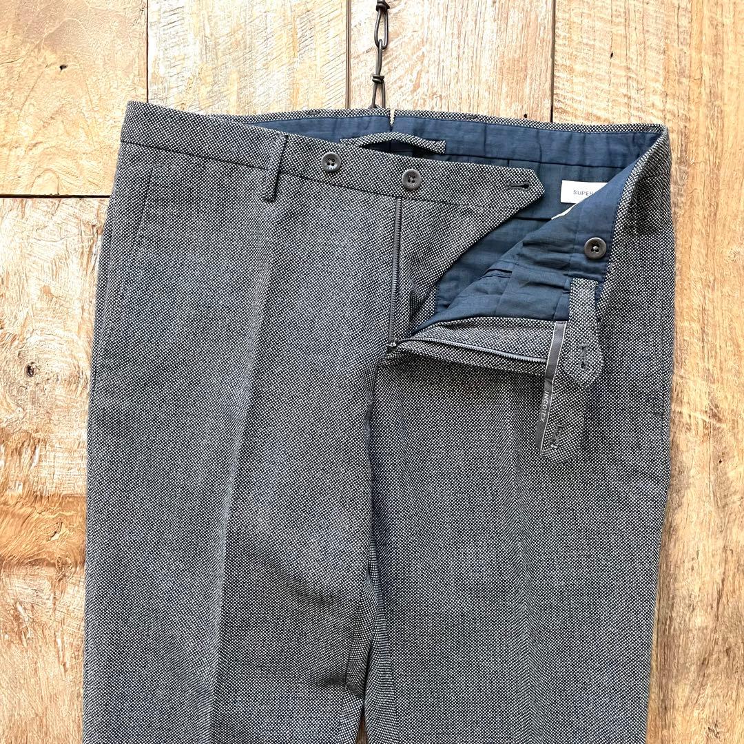 【極美品】INCOTEX SUPER100'S ウール スラックス パンツ 44