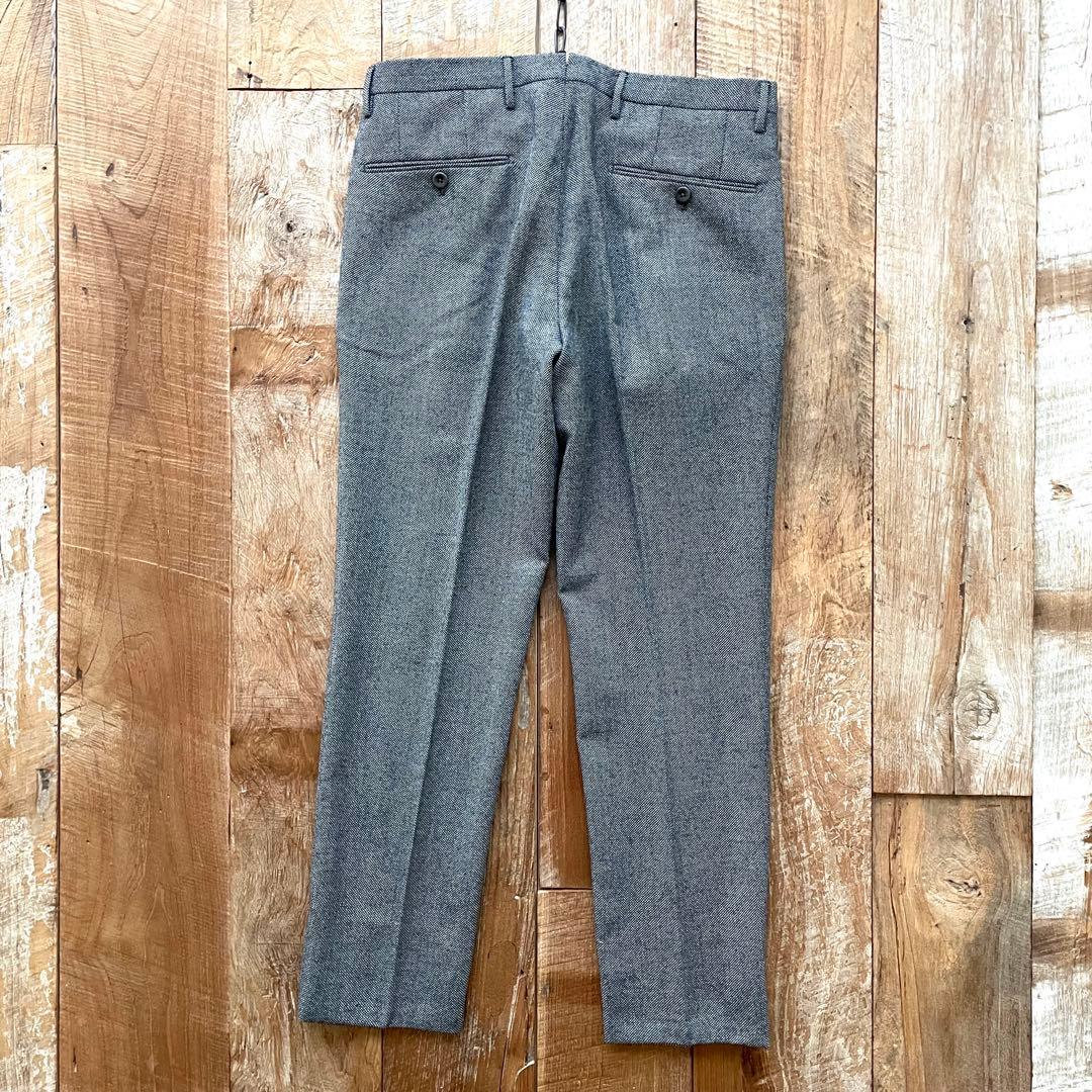 【極美品】INCOTEX SUPER100'S ウール スラックス パンツ 44
