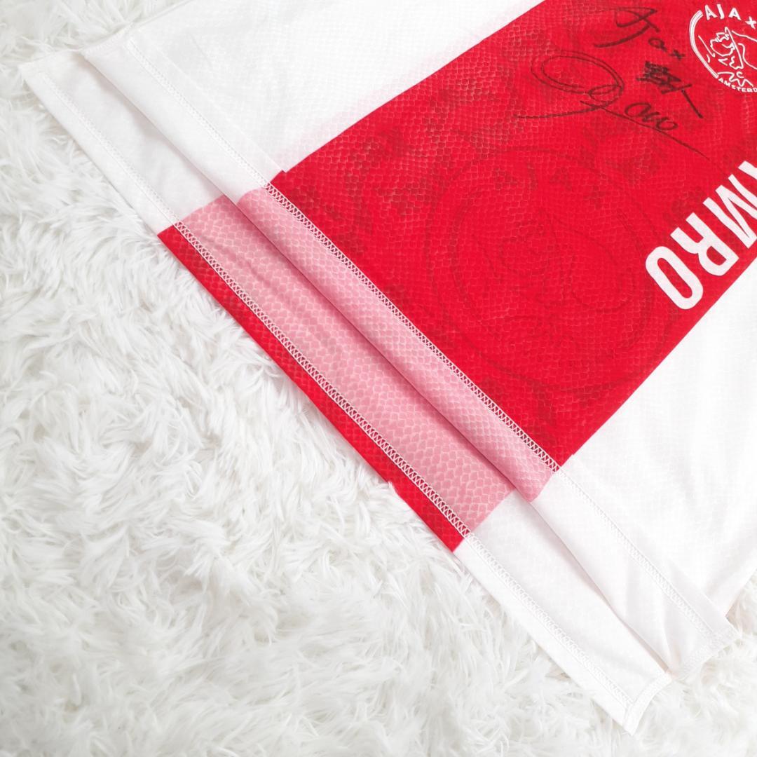 タグ付未使用保管品◎アヤックス Ajax 岡野雅行 サイン入り練習用ユニフォーム