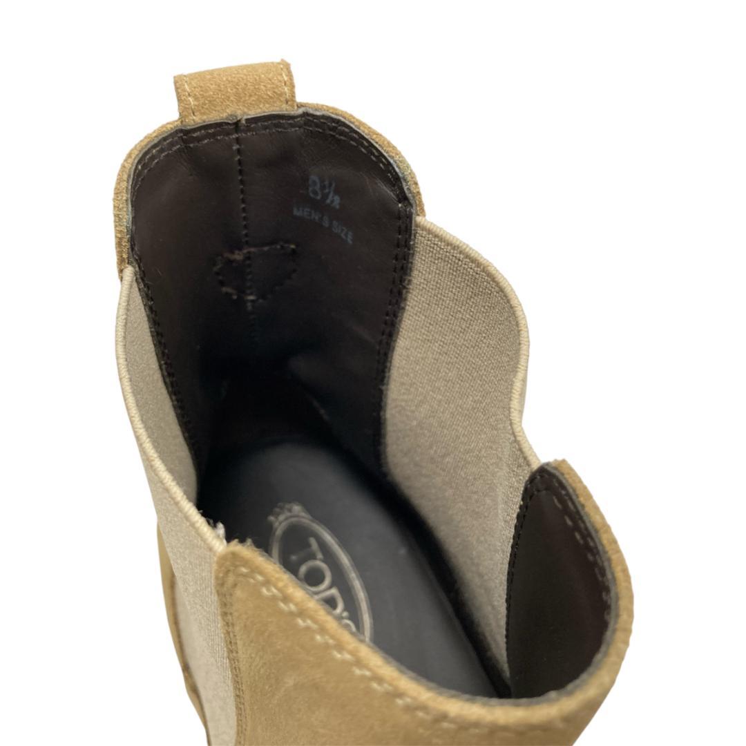 美品トッズ ロンハーマン別注 サイドゴアブーツ 8 1/2 ベージュ スエード