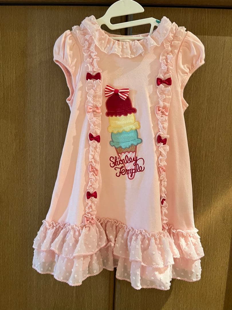 110 アイスカットソーワンピース　ピンク