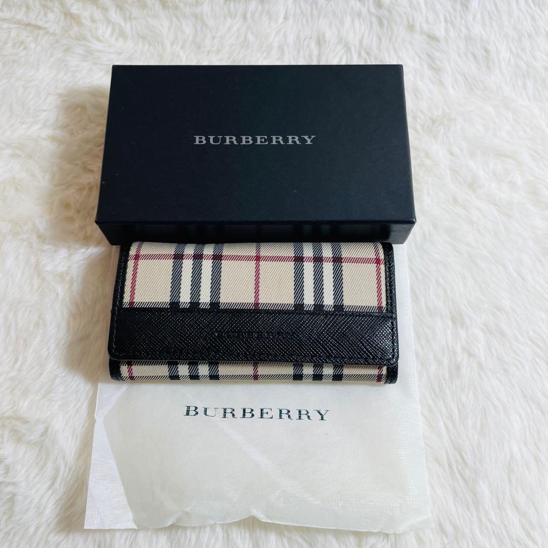 新品未使用品　箱付き　BURBERRY キーケース　ノバチェック　おしゃれ