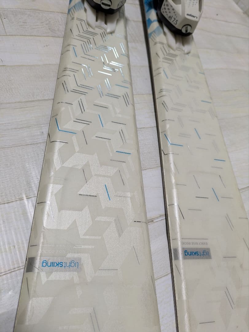 elán スキー板 ビンディング付き ホワイト