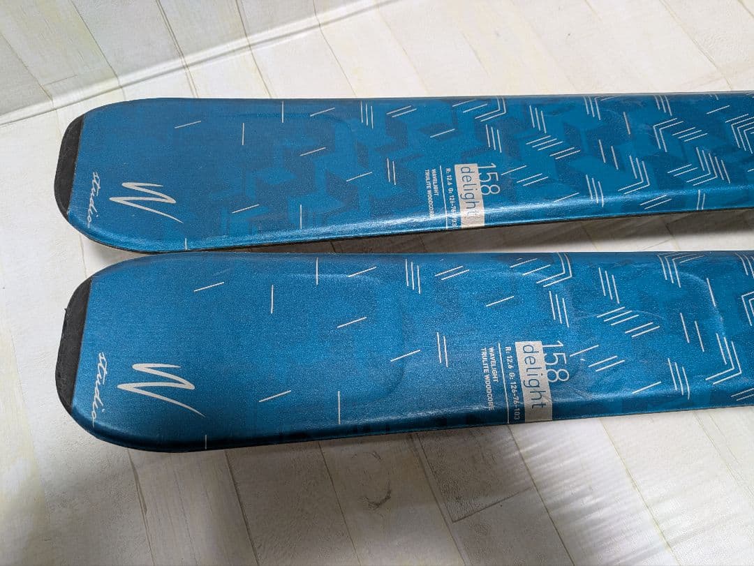 elán スキー板 ビンディング付き ホワイト