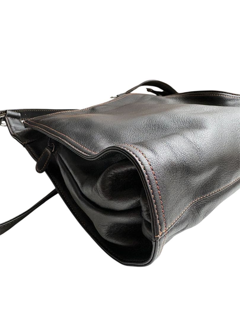 ✨極美品✨Kitamura キタムラ 本革 レザーショルダーブラック黒　スクエア