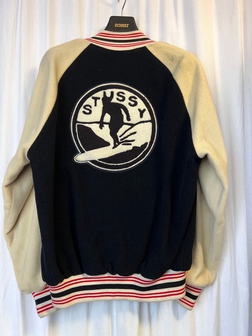 OLDステューシー　STUSSY　スタジャン　1991 サーフィンクラブ レア