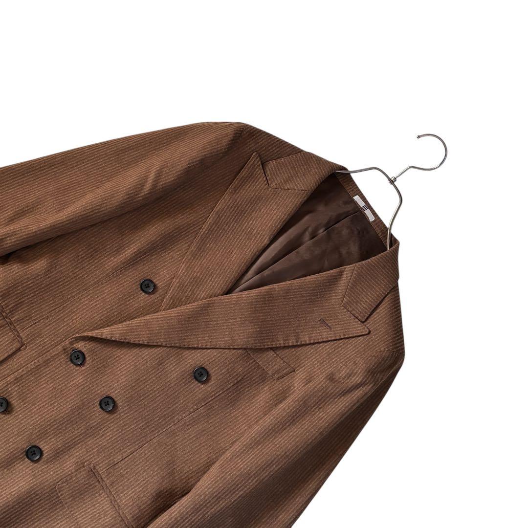 【極美品】スーツセレクト マルゾット ダブル セットアップ ブラウン Y5