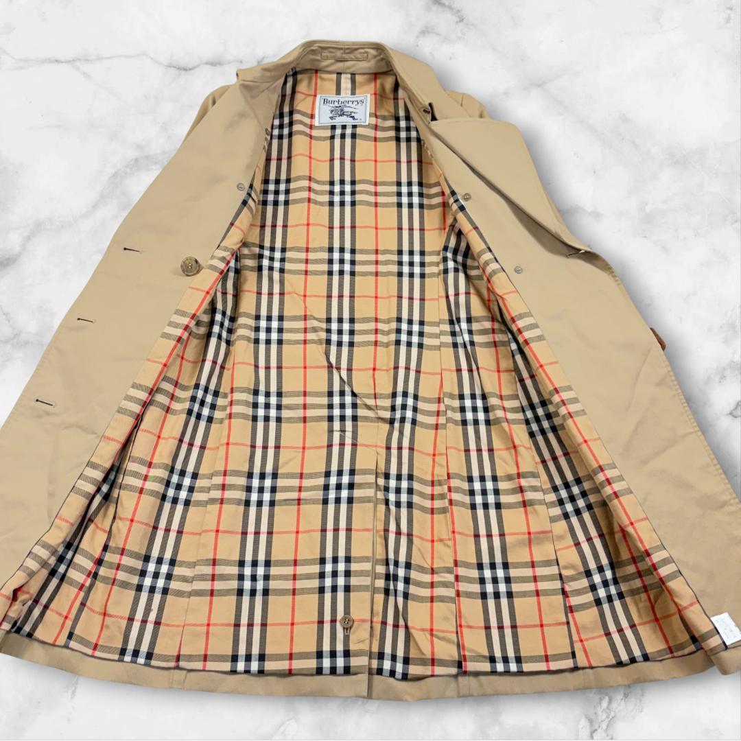 【極美品】Burberrys バーバリー　トレンチコート　ノバチェック　M