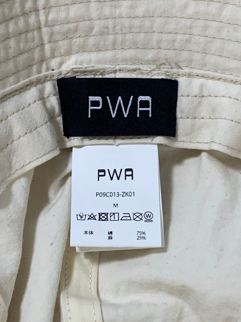 美品 PWA HEMP MIX ADJUSTABLE HAT IVORY M