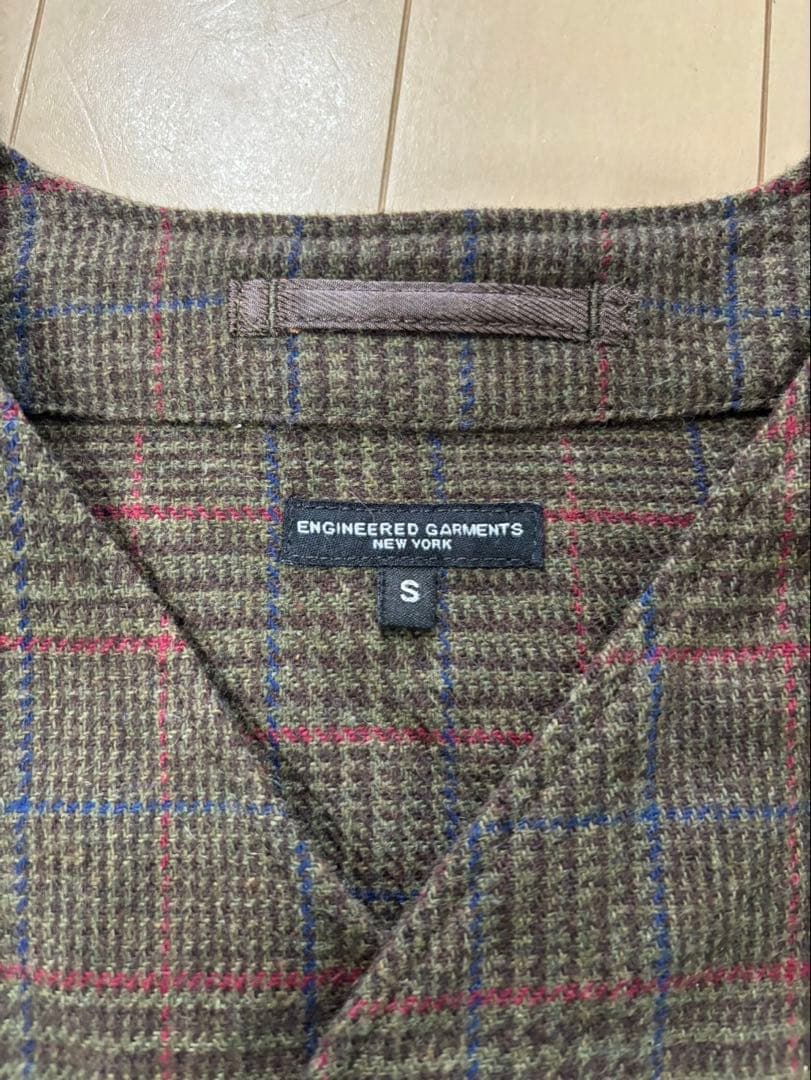 Engineered Garments カーディガンジャケット ウールチェック