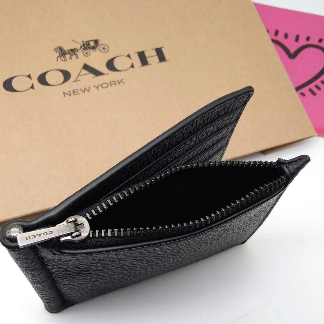 新品　訳あり　COACH　マネークリップ　折り財布　メンズ　人気の小銭入れ付き