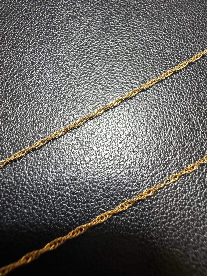 K18 スクリューネックレスチェーン