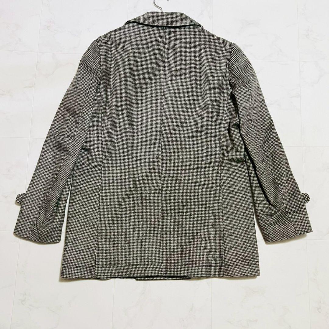 極美品✨パオローニ カシミヤ混 大きいサイズ チェックダブルチェスターコート