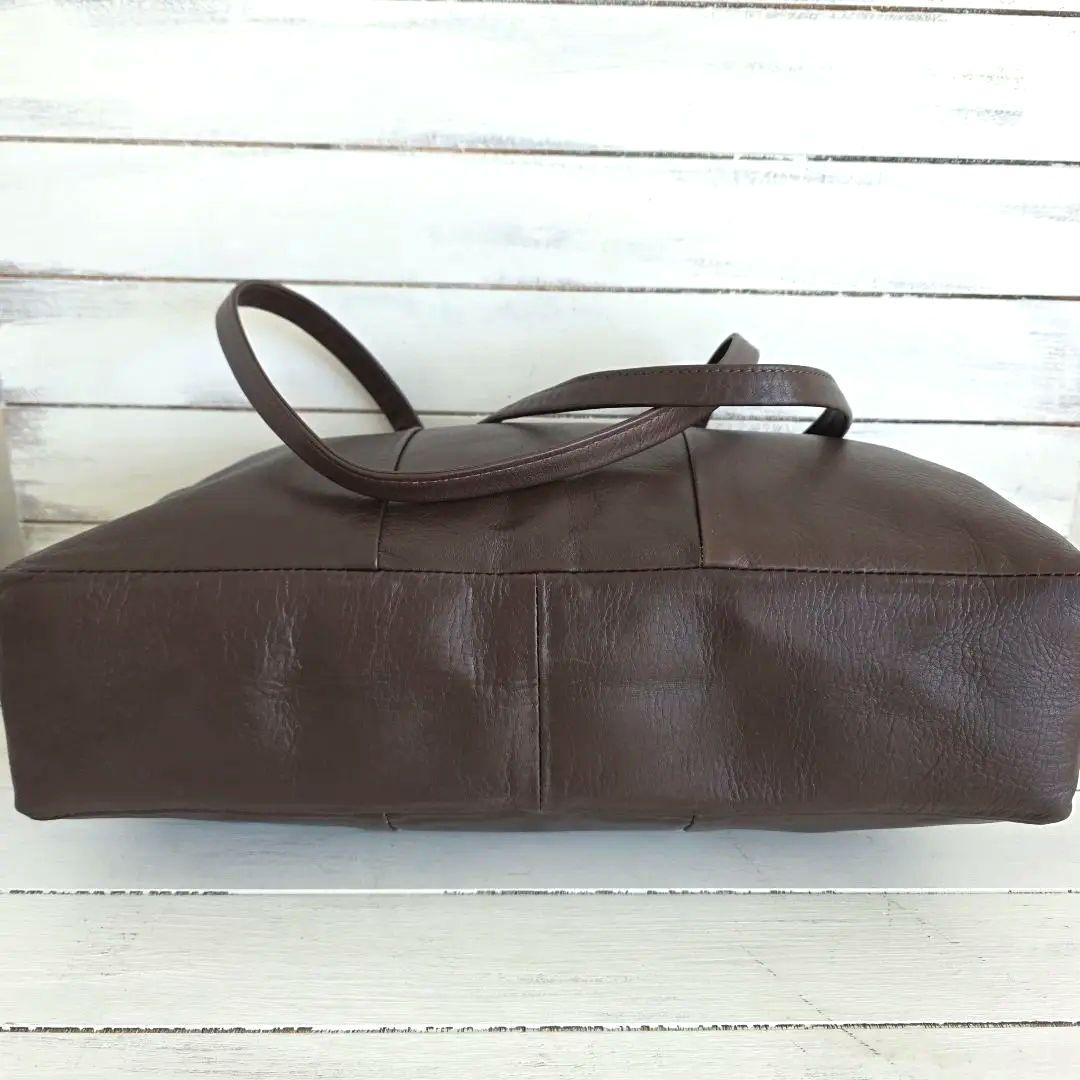 北欧暮らしの道具店　ラウンドレザーバッグ　ブラウン　美品