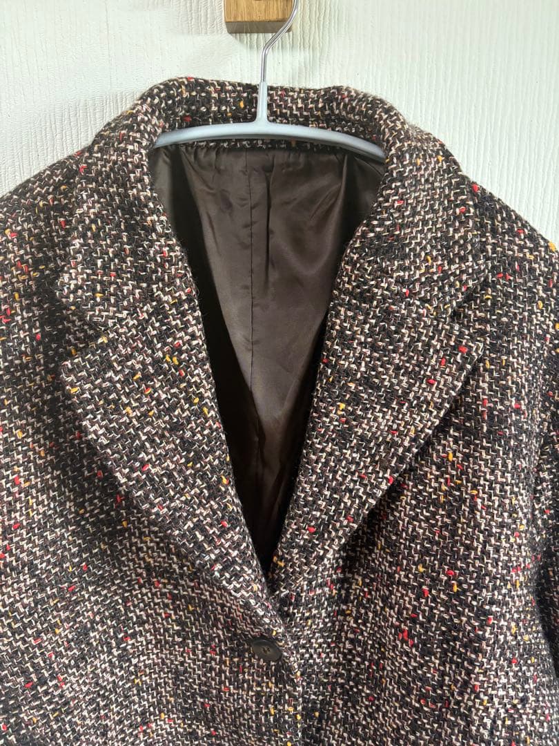 【極美品】アンティカantiqua クラシカル ツイードジャケット ショート丈