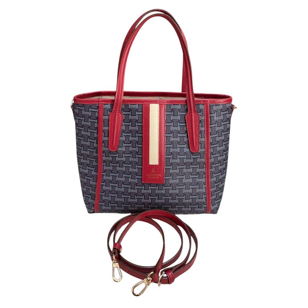 【極美品】LANVIN ランバン フェリア トートバッグ ショルダー 2WAY