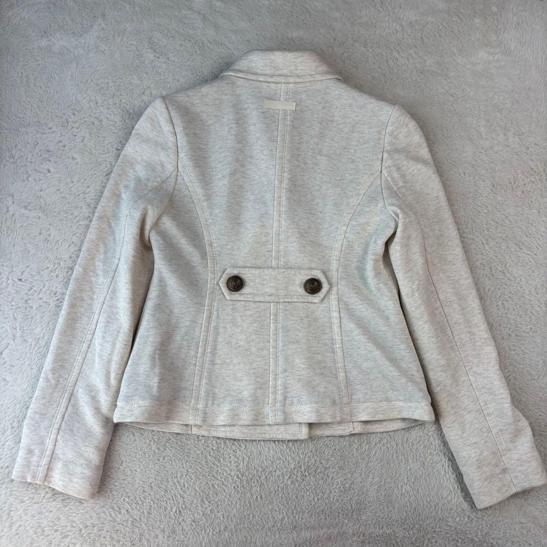 バーバリーブルーレーベル ライトグレー ダブルブレストジャケット ゴールドボタン