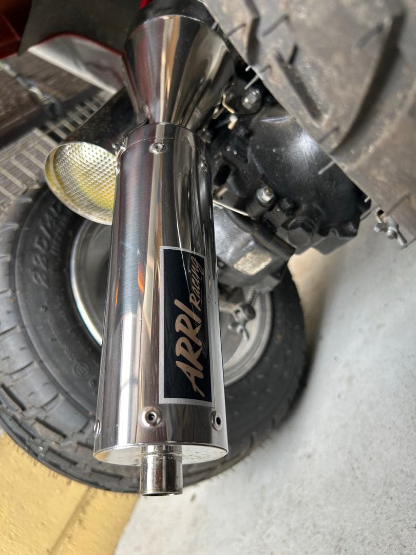 ジャイロX初期中期用　低騒音チャンバー　STXT-2 アリーレーシング　マフラー