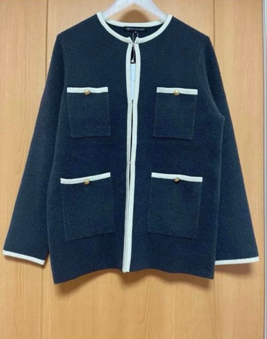 23区【杏さん着用】ミニブークレ ニットジャケット38