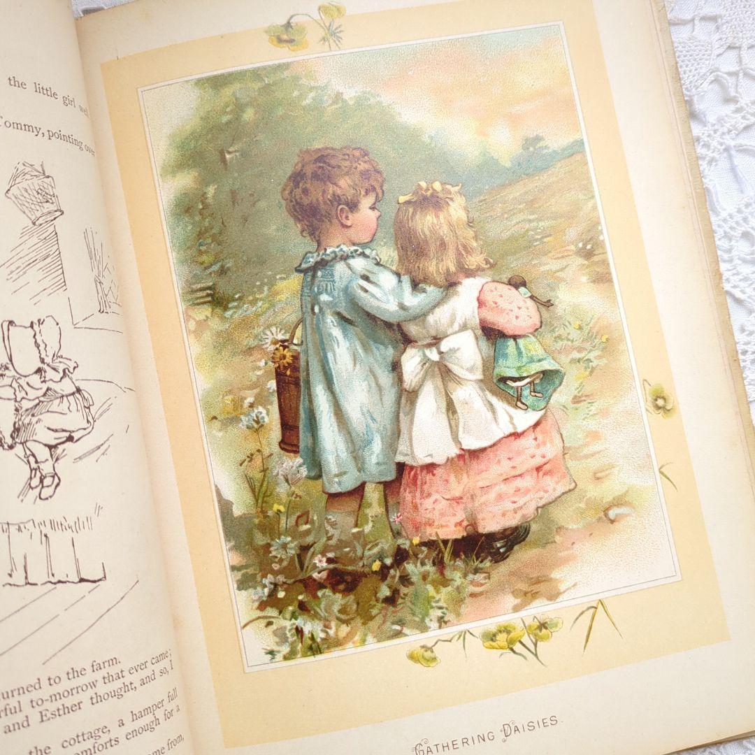 あき 超稀少1893アンティーク絵本 ヴィクトリアン 児童書 洋書古書