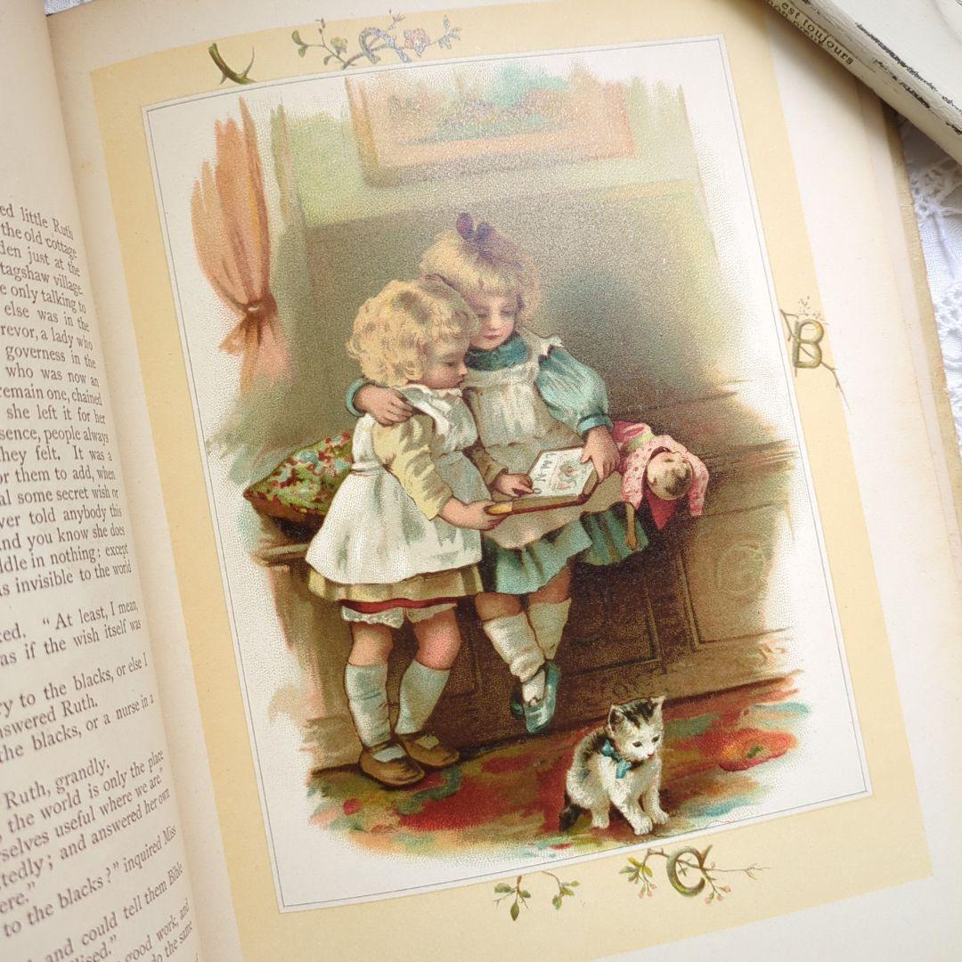 あき 超稀少1893アンティーク絵本 ヴィクトリアン 児童書 洋書古書