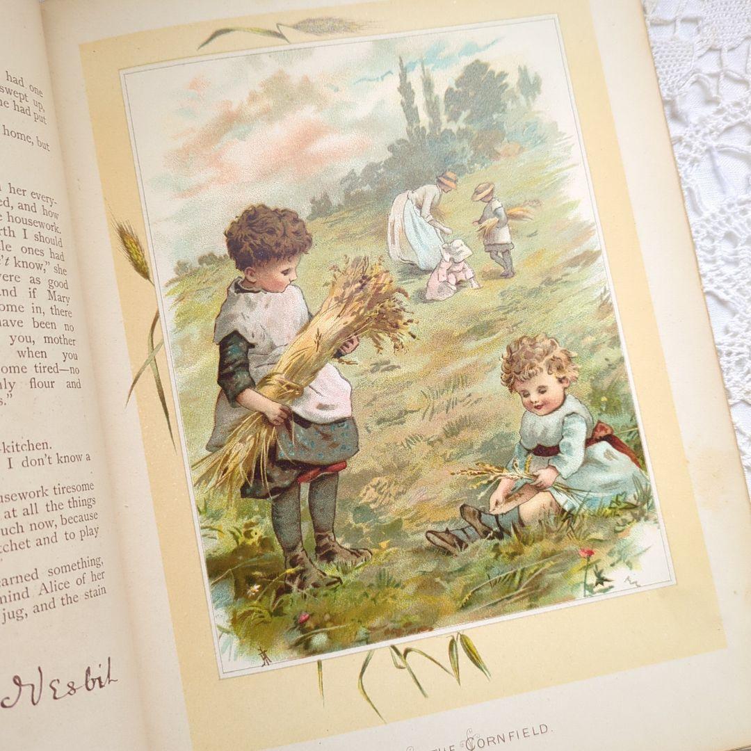 あき 超稀少1893アンティーク絵本 ヴィクトリアン 児童書 洋書古書