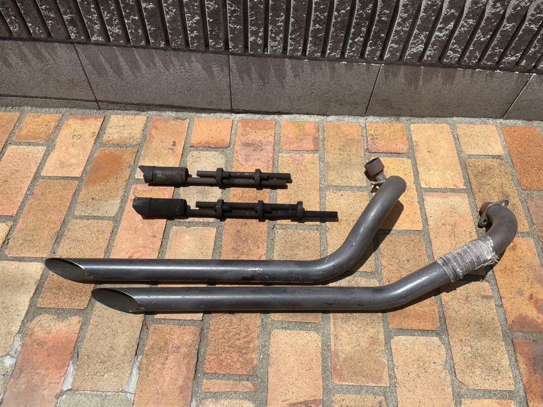 ドラッグスター400 車検対応スラッシュカットマフラー　約50φ