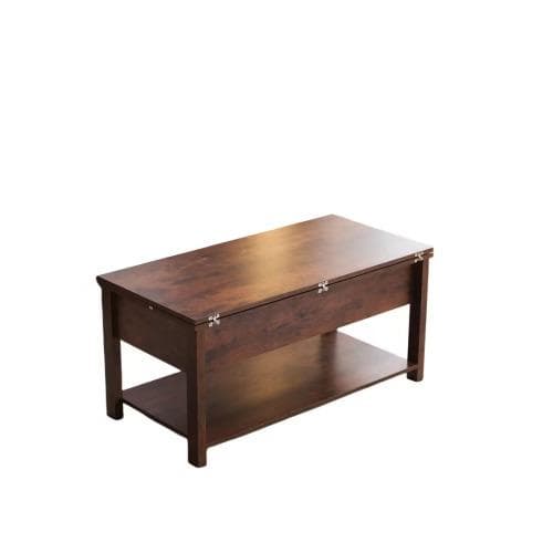 ローテーブル 収納付き センターテーブル 天板昇降式 天板2倍展開可能 大容量