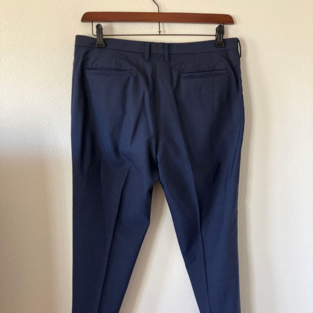 中村圭 パンツ2本 美品 Paulsmithネイビー テーパードスラックス