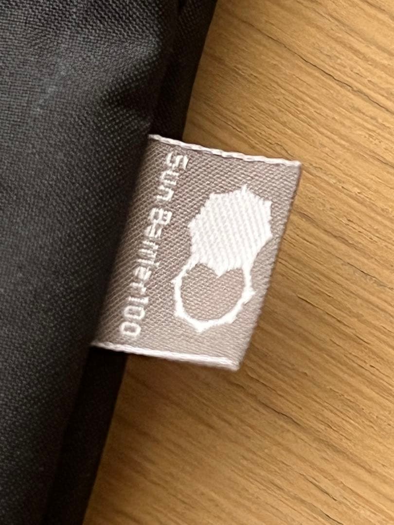 SUN BARRIER 100 フリル付き日傘 ブラック