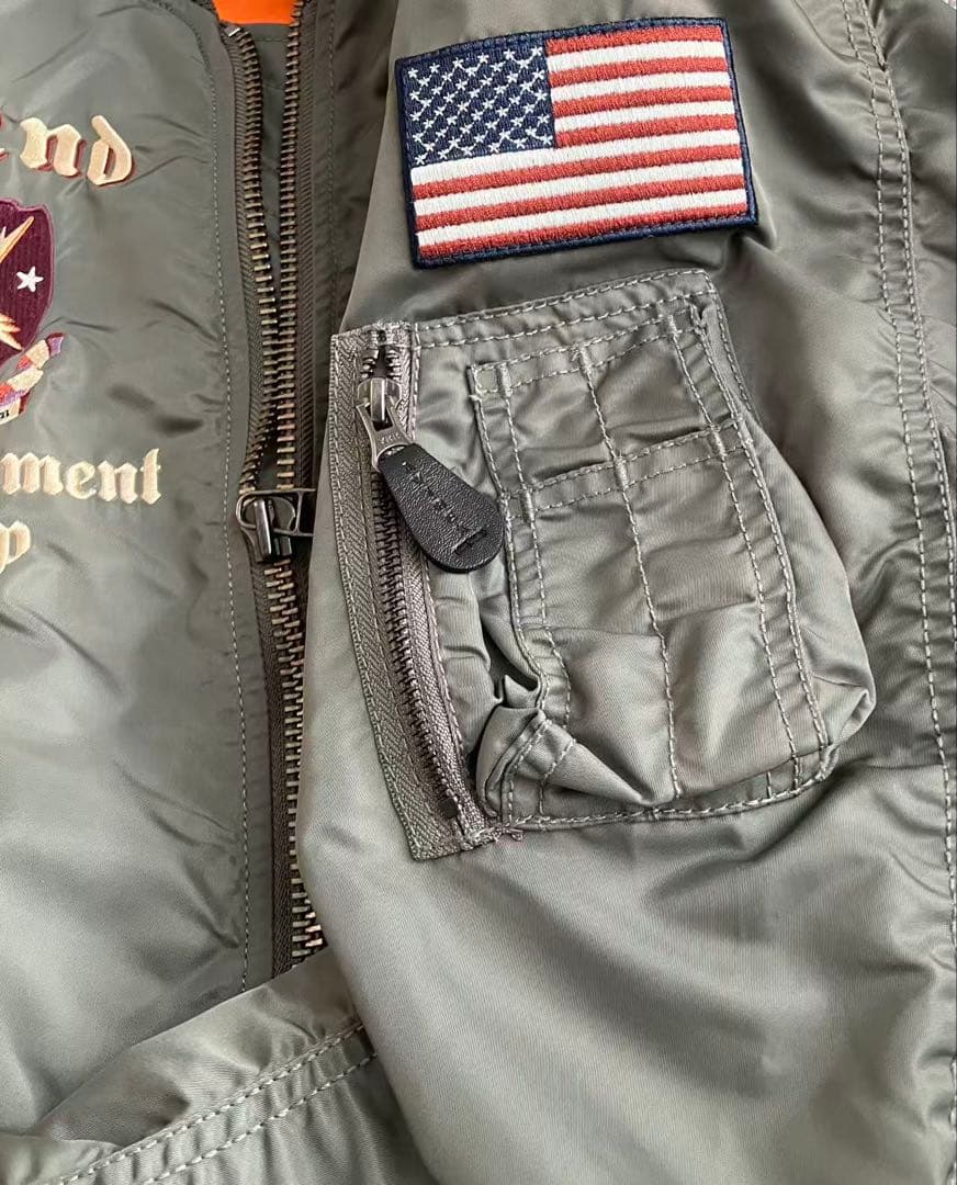 【WEB限定】AVIREX M MA-1フライトジャケット452nd刺繍鷹鷲鳥