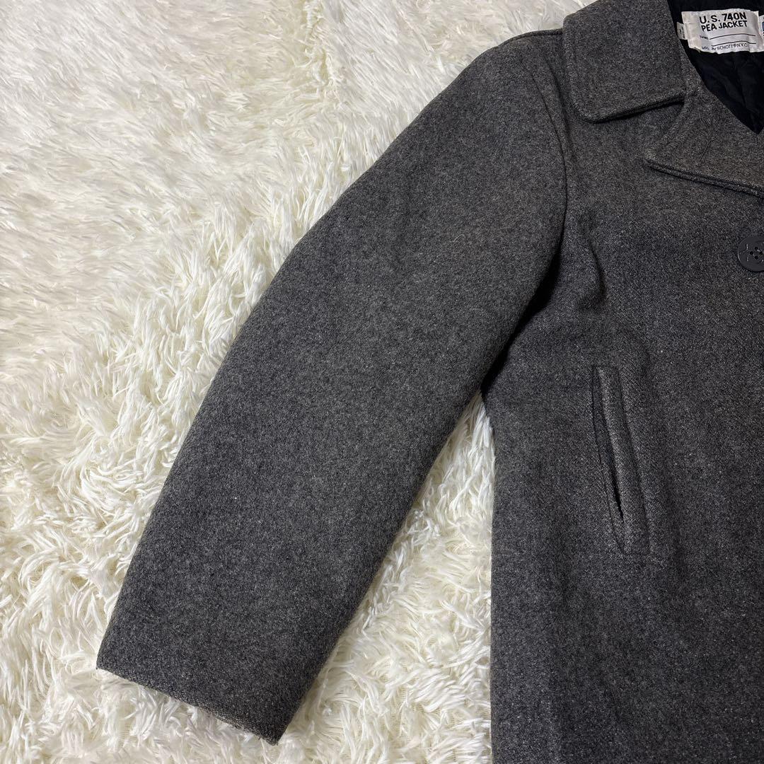 ショット USA ピーコート ダブル 大きいサイズ グレー 740N XL 42