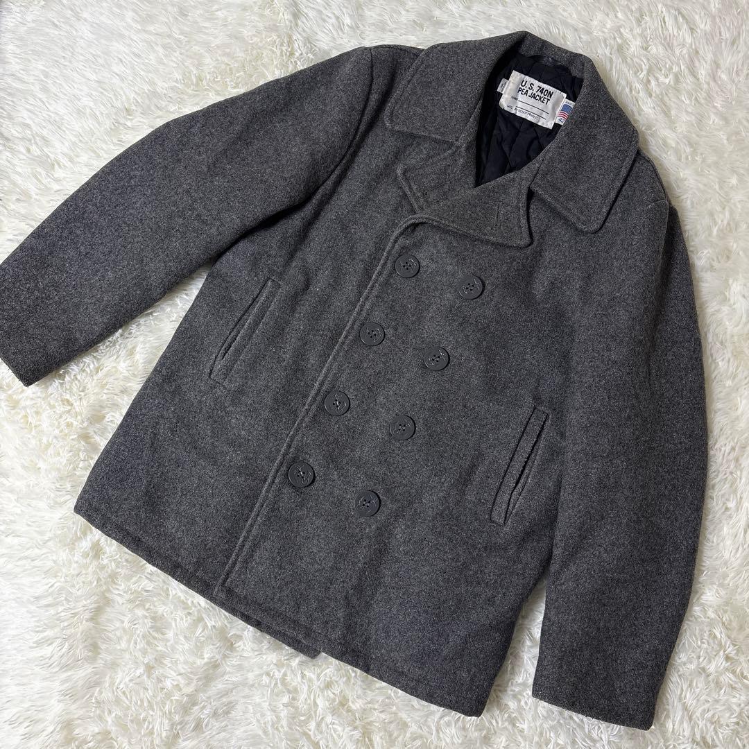 ショット USA ピーコート ダブル 大きいサイズ グレー 740N XL 42