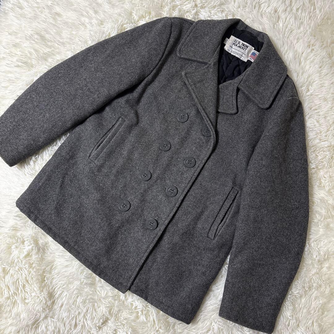 ショット USA ピーコート ダブル 大きいサイズ グレー 740N XL 42