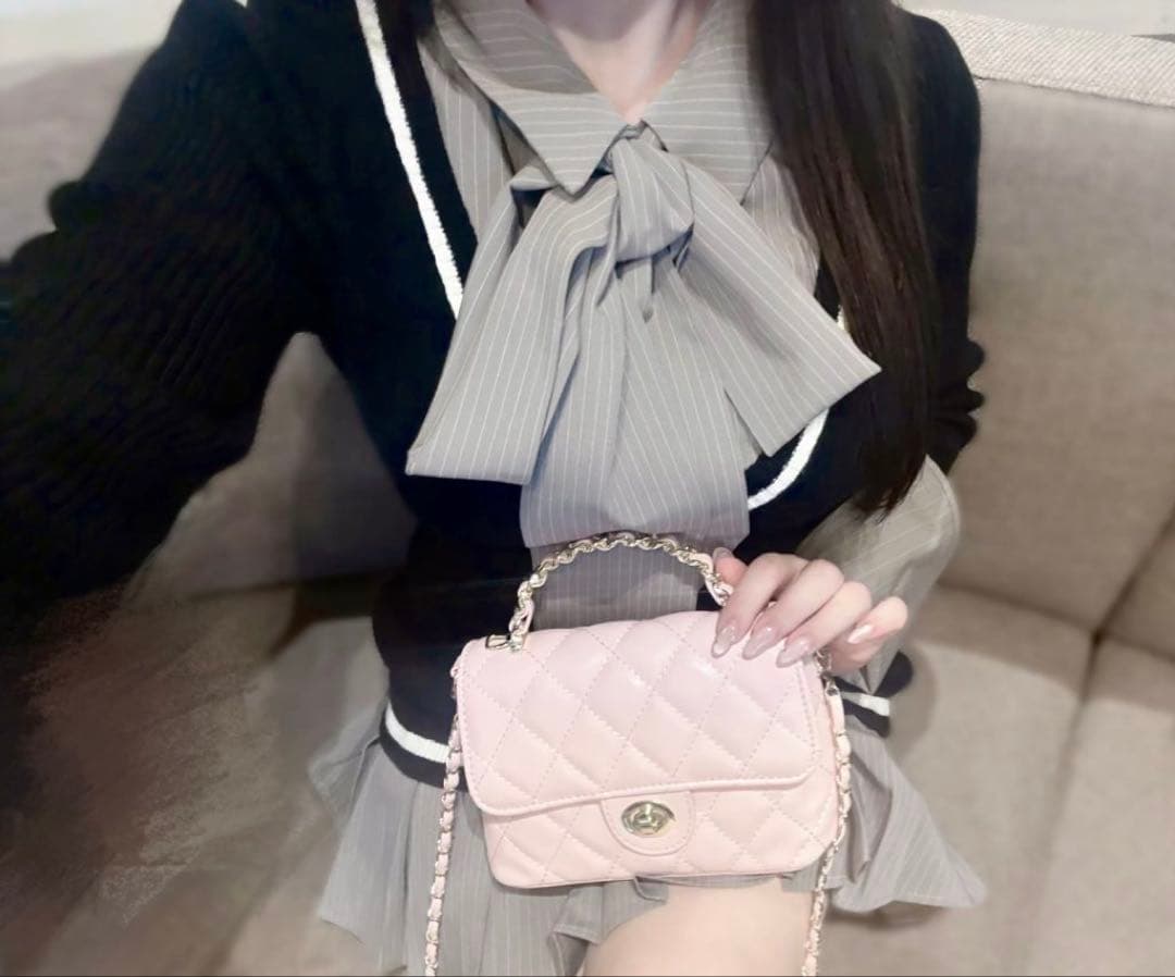 LIP SERVICE シャツドッキングプリーツワンピース ブラック