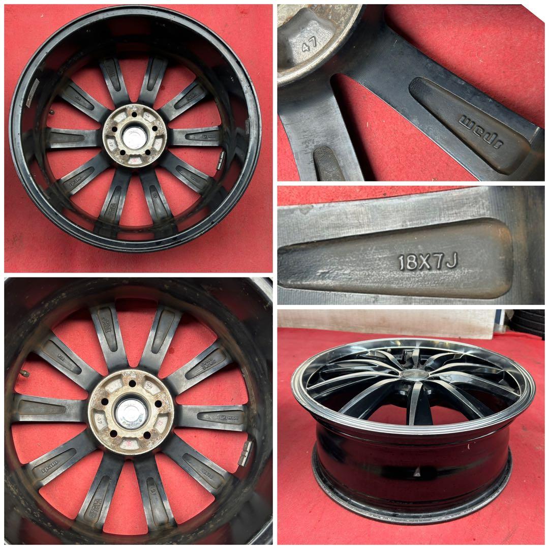 WEDS LEONIS レオニス18インチx7J＋47 PCD100 5穴