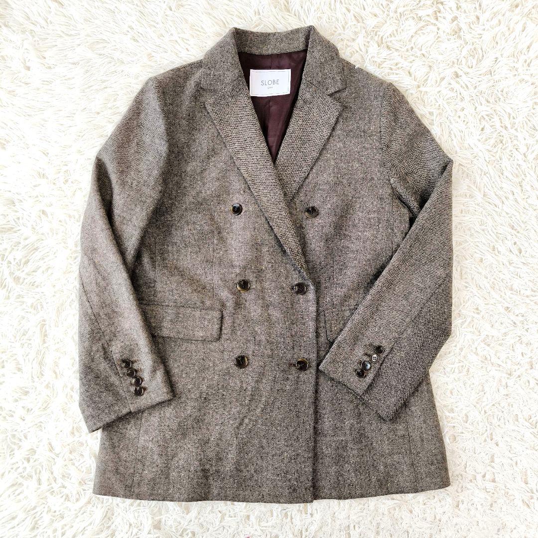 SLOBE IENA スローブイエナ ツイード ダブル ジャケット