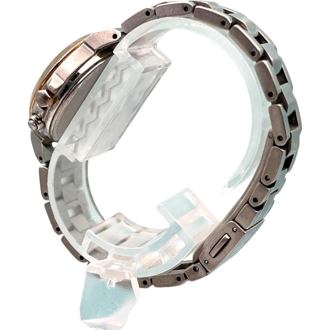 セイコー ルキア ソーラー レディース腕時計 ピンクゴールド×シルバー デイト